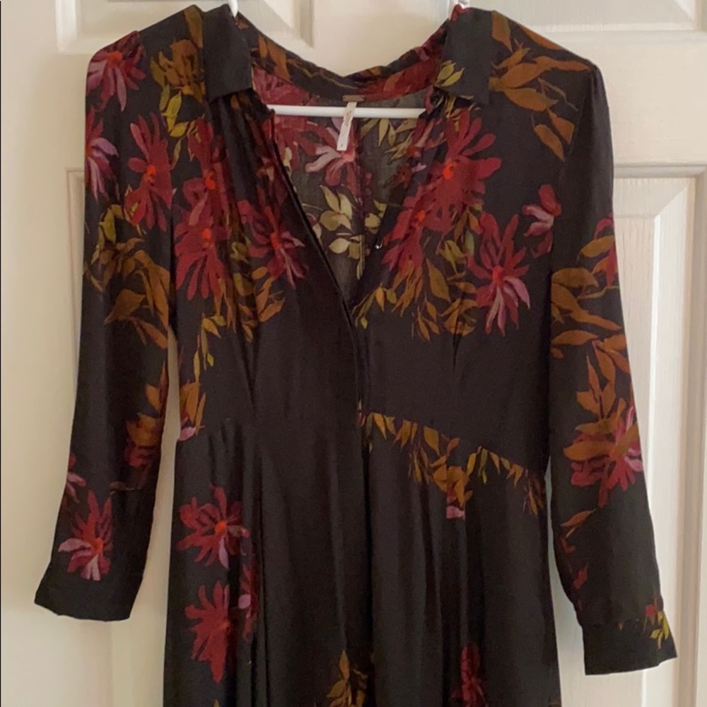 Free People fall maxi dress